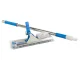 Telescopic Window Squeegee and Scrubber, Blue