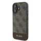 Guess 4G Bottom Stripe Case for iPhone 16 - Brown