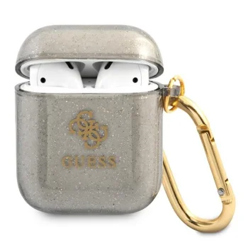 Guess GUA2UCG4GK Glitter Case for AirPods 1/2, Black