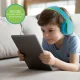 PowerLocus P2 Kids Wireless Headphones, Blue/Green