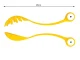 Pasta, Spaghetti, Salad Spoon Set, 2 pcs.