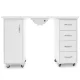 Manicure Desk with Dust Collector 2027 Two Cabinets, White
