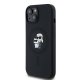 Karl Lagerfeld Silicone Karl & Choupette MagSafe Case for iPhone 15 Plus / 14 Plus, Black
