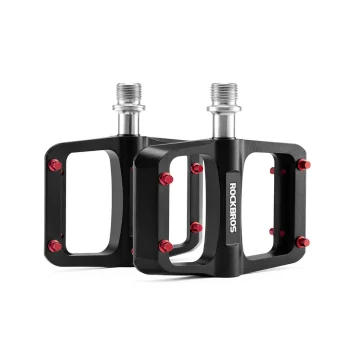 Rockbros BP2603 Platform Bicycle Pedals with Titanium Axle - Black