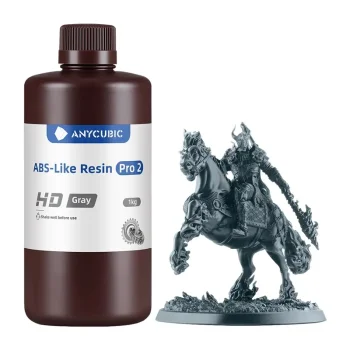 ANYCUBIC ABS-Like Resin Pro 2 3D Printer Photopolymer Resin, 1 kg, Gray