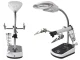 Third Hand Magnifier for Soldering with 5 LED Light 3.5x and 10x