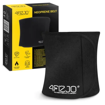 4Fizjo Neoprene Slimming Belt, Black, S/M