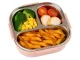 Lunch Box with Compartments and Cutlery, 1000ml, Pink