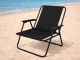Folding Camping Chair with Backrest Lightweight Outdoor Seat, Black