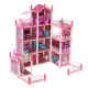 Kids Toy Dollhouse with Furniture DIY Constructor