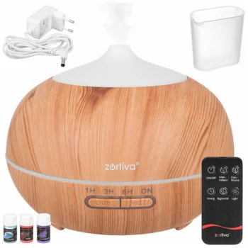 Zortiva Ultrasonic Air Humidifier and Aroma Diffuser, 400 ml
