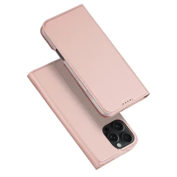 Dux Ducis Skin Pro Wallet Case for iPhone 16 Pro Max, Pink