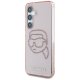 Karl Lagerfeld Rhinestones K. Head Logo vāciņš Samsung Galaxy S25 rozā