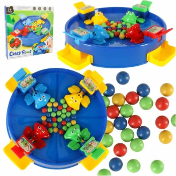 Hungry Frogs Skill Game, 4 Players, Blue