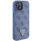 Чехол Guess для iPhone 15 Crossbody 4G Metal Logo, синий