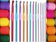 12-Piece Crochet Hook Set with Case, Aluminum Hooks 2mm - 8mm