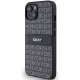 DKNY iPhone 15 Plus / 14 Plus Case Mono Stripe & Metal Logo, Black