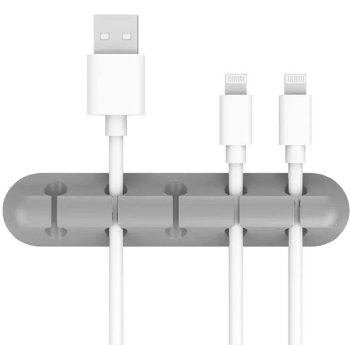 Kabeļu organizators pelēks | Cable organizer gray