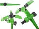 DIVODV Garden Sprinkler on Spike 360° 3-Arm Green
