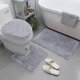 Bathroom Mat Set of Soft Bathroom Rugs, 3 Pieces