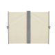 Retractable Corner Side Awning LUARO Patio Privacy Screen 181 x 620 cm, Beige
