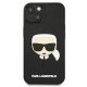 Apple iPhone 13 mini 5.4\" Karl Lagerfeld 3D Rubber Karl`s Head Case Cover (KLHCP13SKH3DBK), Black