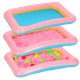 Kinetic Sand 2kg + Molds + Inflatable Sandbox, Pink