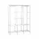Textile Clothes Wardrobe XL, Black