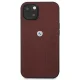 BMW iPhone 13 mini Case Leather Curve Perforate, Red