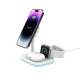 Tech-Protect QI15W-A27 3-in-1 Wireless Charger with MagSafe Stand - White