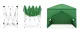Pop-Up Garden Gazebo Tent MultiGarden 3x3m with 4 Side Walls, green