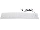 White silicone rubber keyboard with USB and numeric keypad