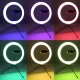 LED Ring Light Lamp Set with Stand 2.1m, Tripod and Phone Holder for Photo Video Tiktok Vlogging