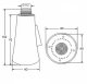 Faucet Aerator with 2 Spray Modes, M24, Silver