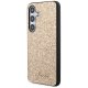 Guess Samsung Galaxy S24 Case Glitter Script, Gold