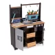 Ecotoys TL40030 Large Wooden Kids Kitchen with Vegetables and Accessories