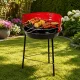 Portable Round Charcoal & Briquette Garden BBQ Grill, 35cm