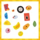 Kruzzel 25637 Double-Sided Magnetic and Chalk Educational Board