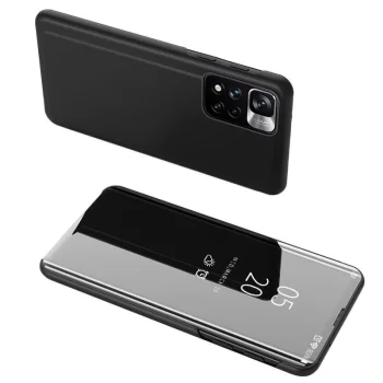 Clear View Flip Case for Oppo A76 / Oppo A36 / Realme 9i, Black