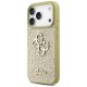 Guess iPhone 17 Pro Case Fixed Glitter Big 4G, Gold