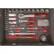 Holzmann WZK119ECO Tool Box with 119-Piece Tool Set, Black / Silver
