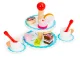 ECOTOYS Wooden Cake Stand Set with Desserts and Tea Cups for Kids
