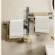 Towel Rail with 4 Swivel Arms DA261A, Grey