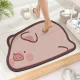 Quick-Dry Bathroom Mat Piggy Design, 58 x 39 cm