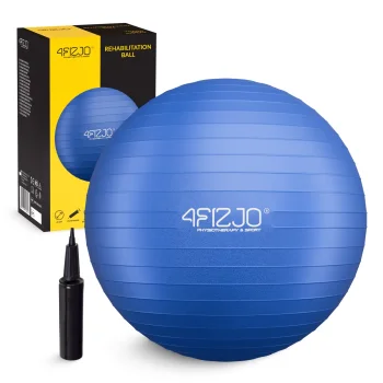 Gym Ball 4FIZJO Reh Ball 85 cm with Pump, Blue