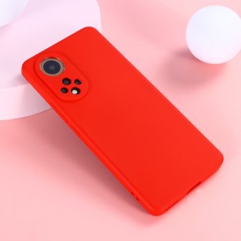 Huawei Nova 9 (NAM-AL00, NAM-LX9) / Honor 50 Soft Liquid Silicone Anti-Scratch Protective Case Cover, Red