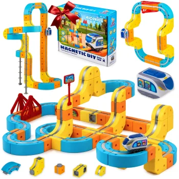 Ricokids RK-784 magnetic train construction set, 134 pieces