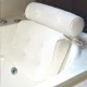 Bath Pillow, Mesh Material, White