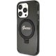 Guess iPhone 15 Pro Max Case Ring Stand Script Glitter MagSafe, Black