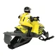 REVOLT TG1016 Trail Blazer RC Snowmobile 2.4GHz Off-Road with LED Lights, Yellow
